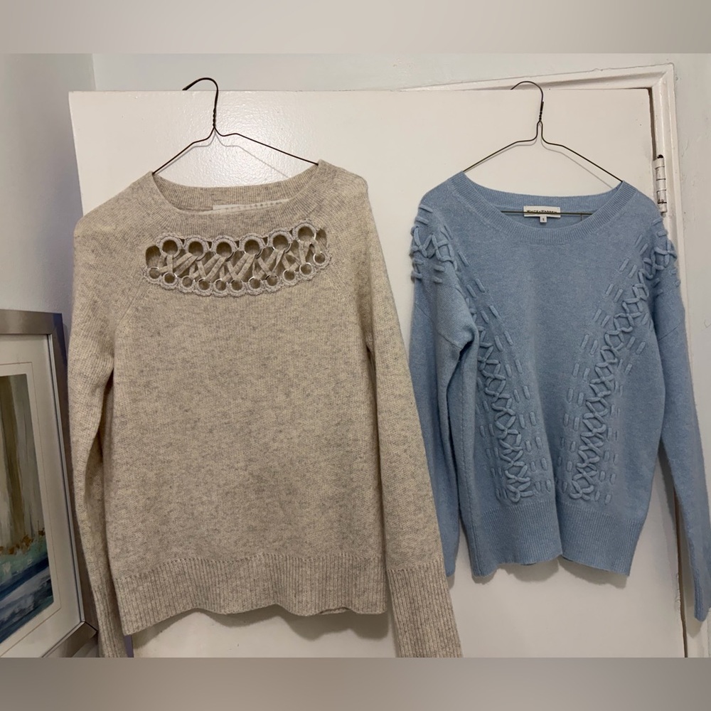 Two White + Warren Cashmere Sweaters (2 pieces) - Picture 7 of 12